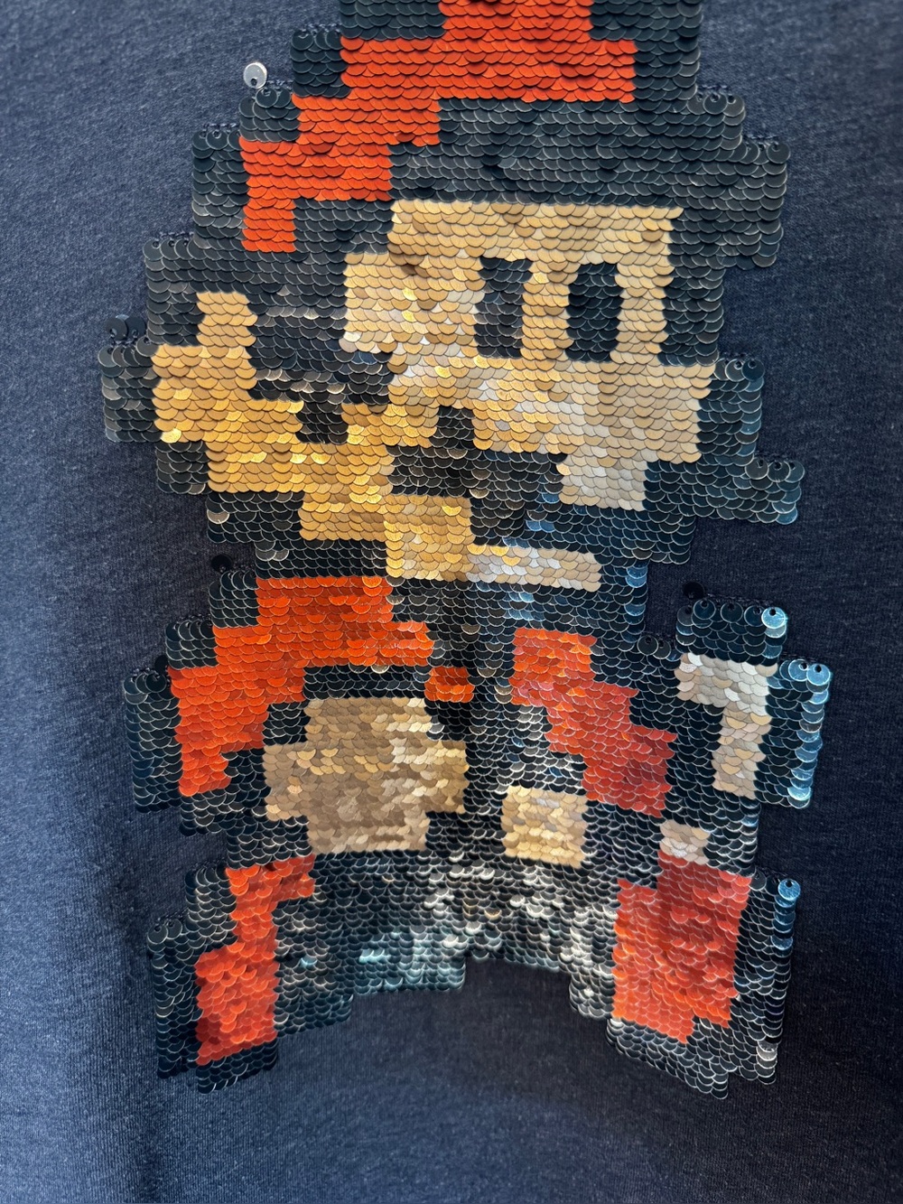 Kids Sequin Pixel Mario OR Luigi- Sweatshirt
